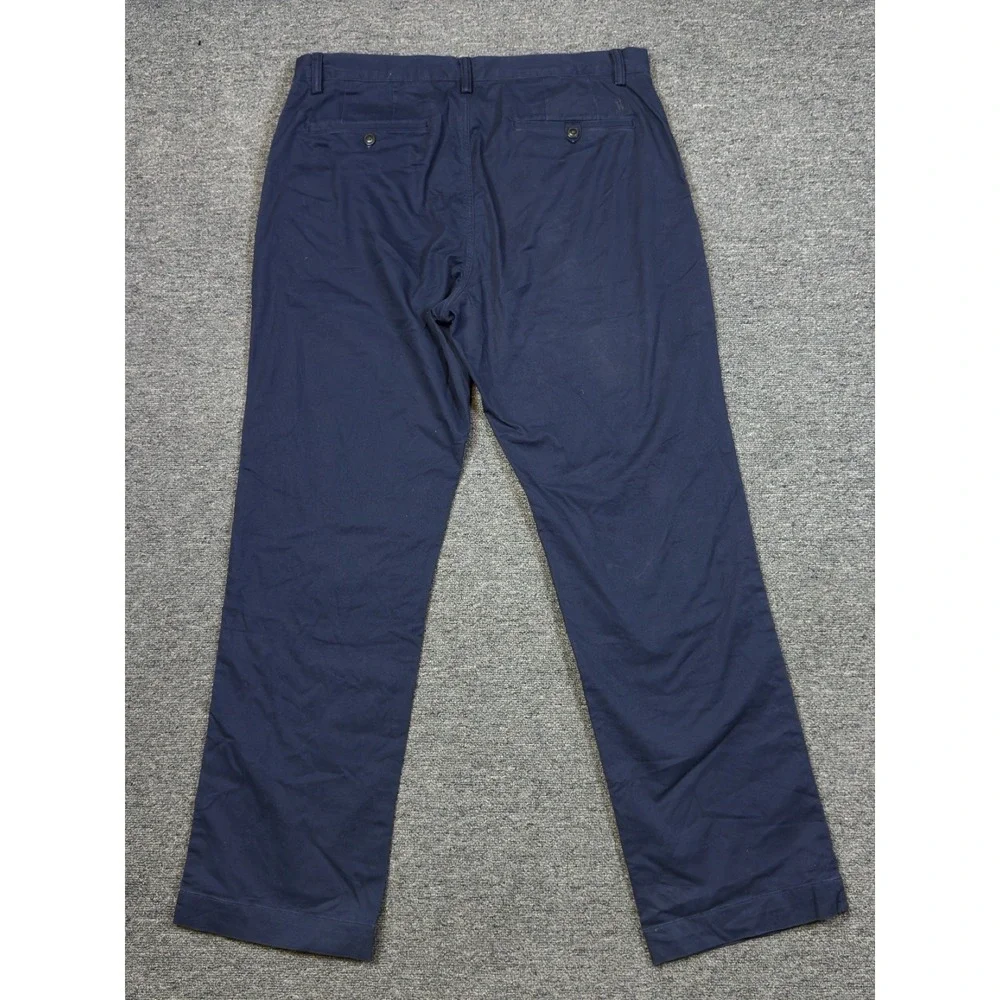 Polo Ralph Lauren Men's Stretch Straight Fit Chino Pants Size 34x32 Navy Classic